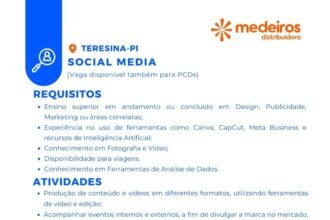 Vaga de emprego para Social Media