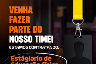 Vaga de Estágio para Educação Física (Masculino)