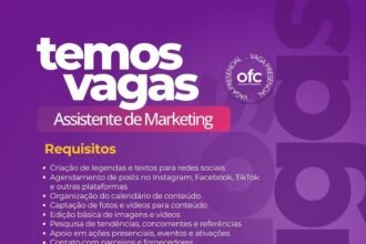 Vaga de emprego para Assistente de Marketing