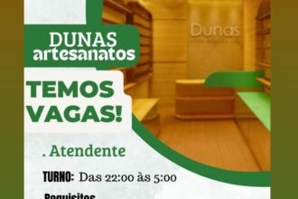 Vaga de emprego para Atendente