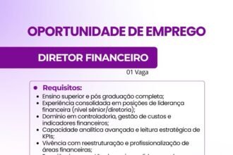 Vaga de emprego para Diretor Financeiro