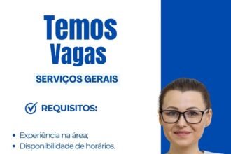 Vaga de emprego para Serviços Gerais