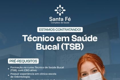 Vaga de emprego para Técnico em Saúde Bucal