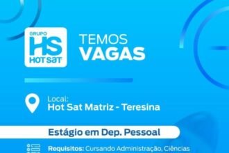 Vagas de Estágio para DP, Contabilidade e Importação