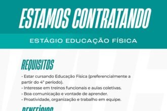 Vaga de Estágio para Ed. Física