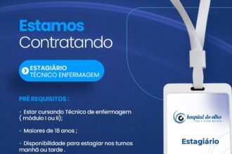Vaga de Estágio para Téc. de Enfermagem