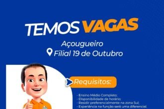 Vaga de emprego para Açougueiro