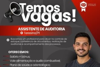 Vaga de emprego para Assistente de Auditoria