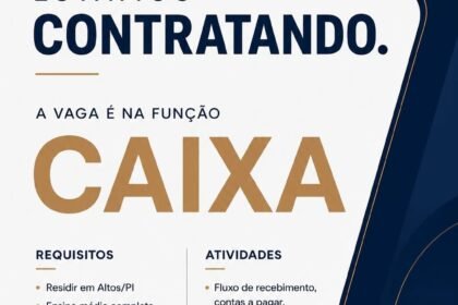 Vaga de emprego para Caixa