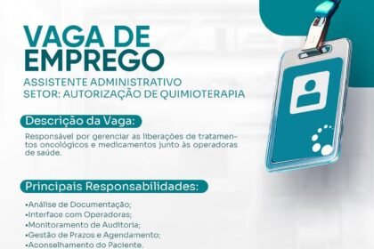 Vaga de emprego para Assistente ADM