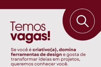 Vaga de emprego para Assistente de Design