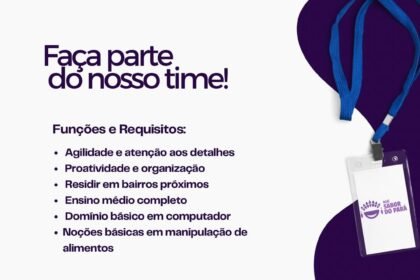 Vaga de emprego para Atendente