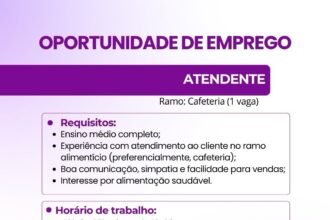 Vaga de emprego para Atendente em Teresina