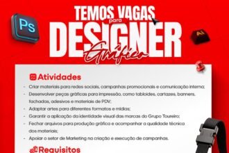 Vaga de emprego para Designer Gráfico