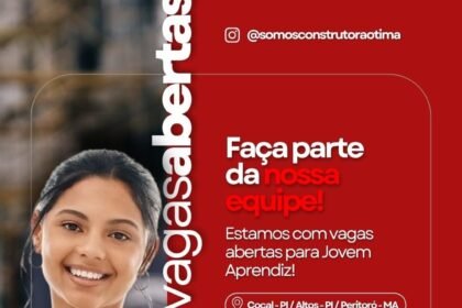 Vaga de emprego para Jovem Aprendiz