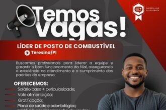 Vaga de emprego para Líder de Posto de Combustível