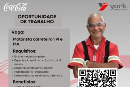 Vaga de emprego para Motorista Carreteiro