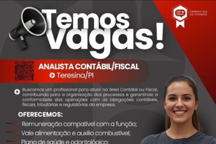 Vaga para Analista Contábil/Fiscal em Teresina