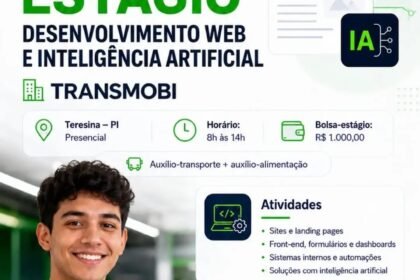 Vaga de Estágio para Desenvolvimento Web e Inteligência Artificial