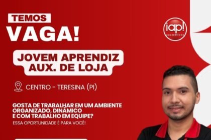 Vaga de emprego para Jovem Aprendiz