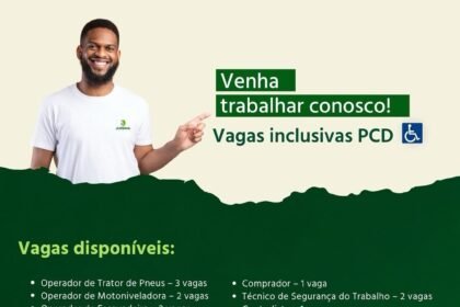 Vaga de emprego para PCD no Piauí